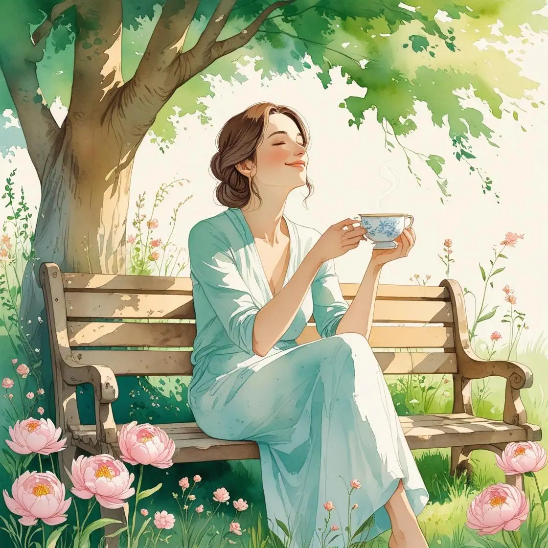 Prendre quelques minutes pour savourer une tisane et respirer peut aider à relâcher la pression quand on est fatiguée après 40 ans