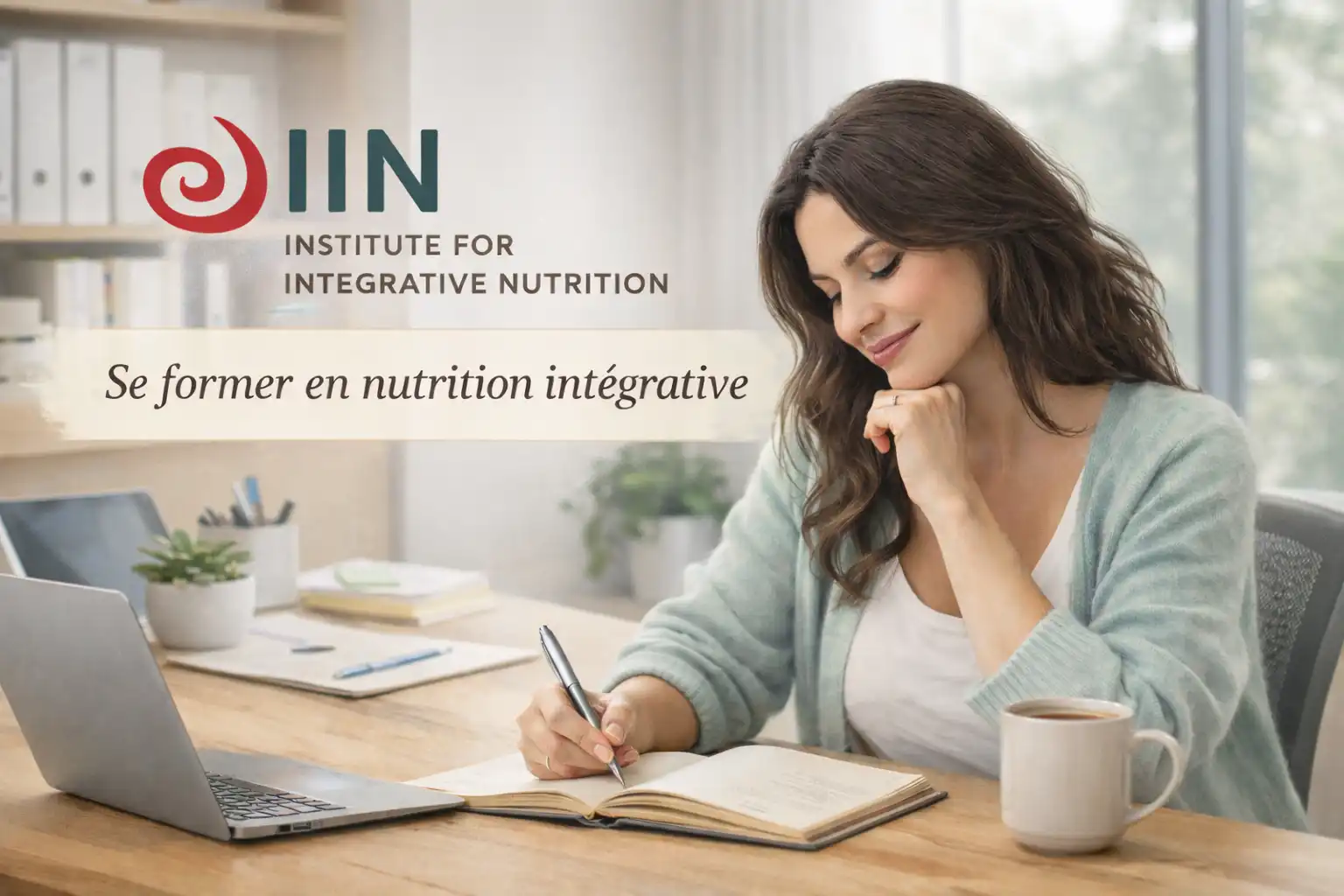 Femme étudiant la nutrition dans le cadre de sa formation à l’Institute for Integrative Nutrition